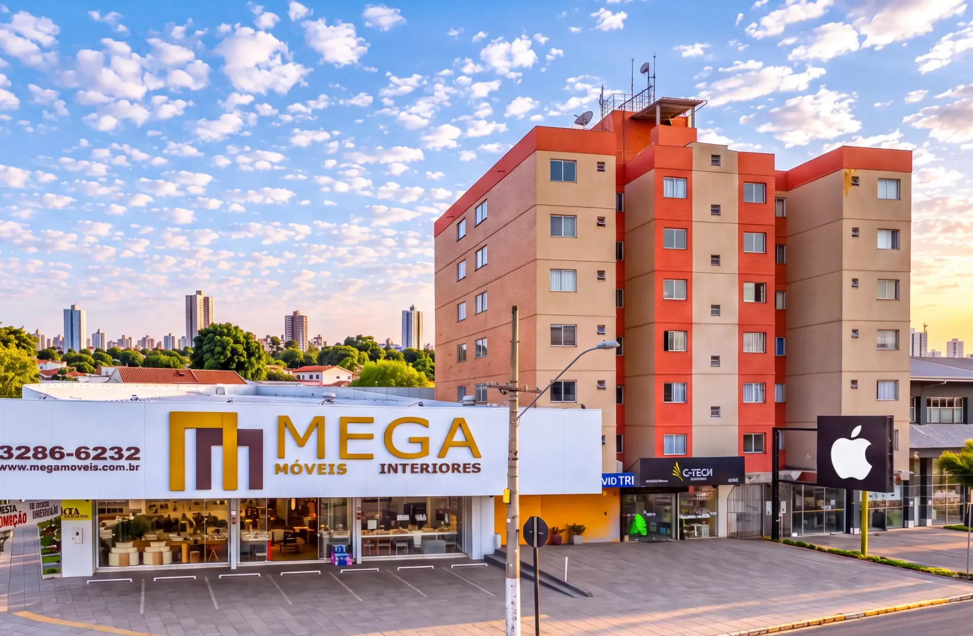 Fachada da unidade T-9 da Mega Móveis Interiores